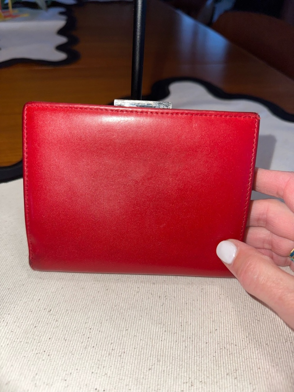 Coach Vintage Frame Wallet 7891 • Polished Calfskin • Y2K Archive Red ❤️ - Picture 2 of 11